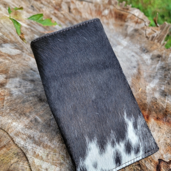 Myra Bag Turquoise and Brown Floral Leather Wallet - Picture 3 of 7